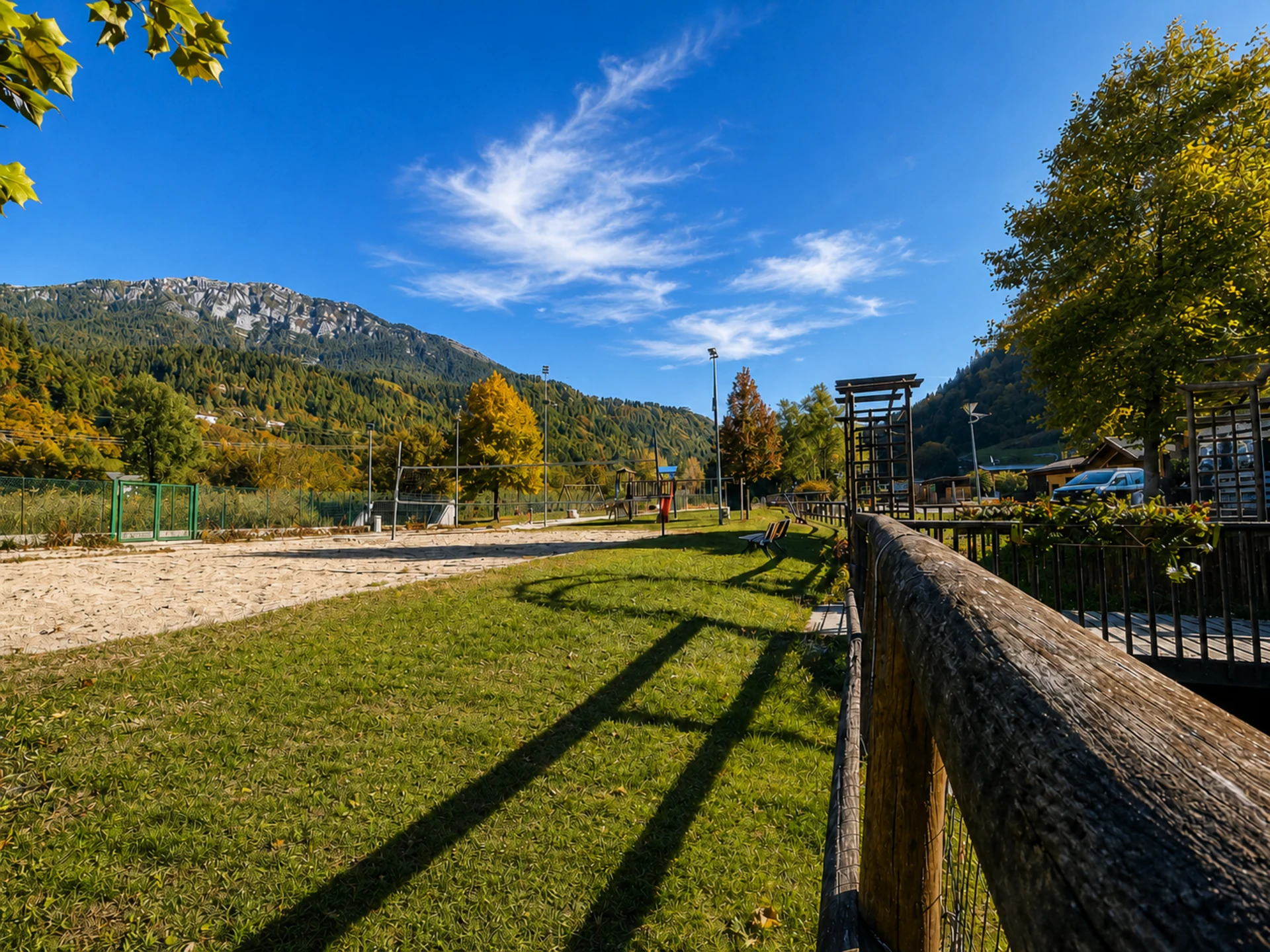 Area verde del Casteltesino Camping a Castello Tesino