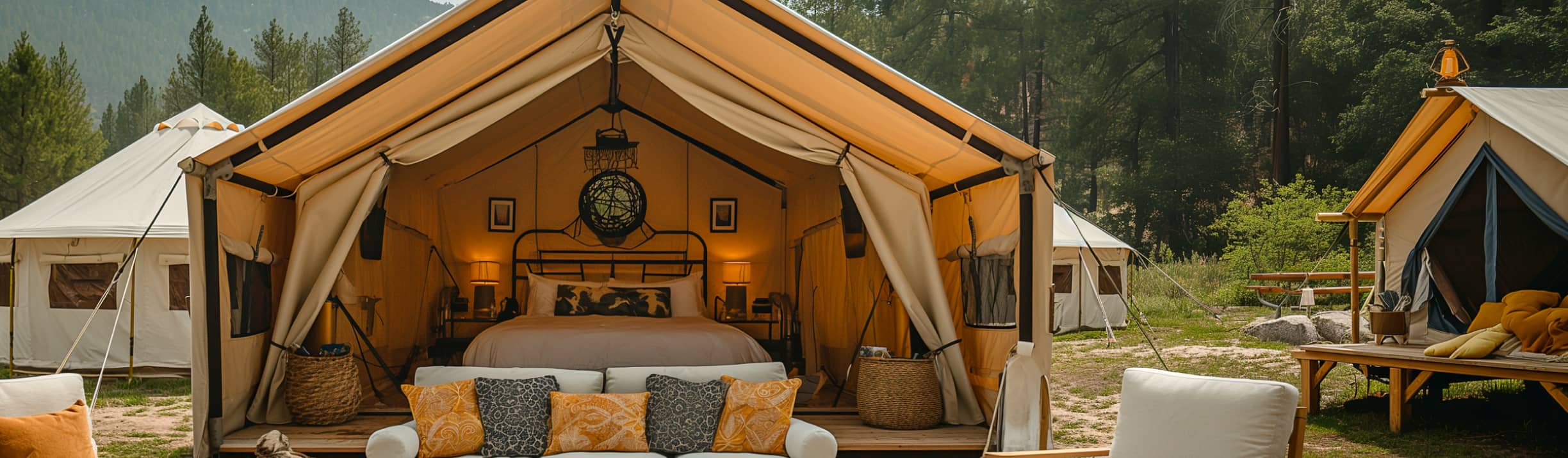 Why Us Image Glamping X Webflow Template 